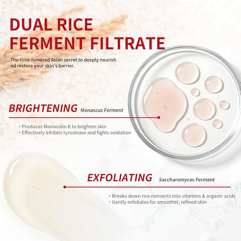 Glow Rice Exfoliant Ampoule - 5% Complex Acid Exfoliating Serum with Salicylic Acid | Brightening for Sensitive Skin