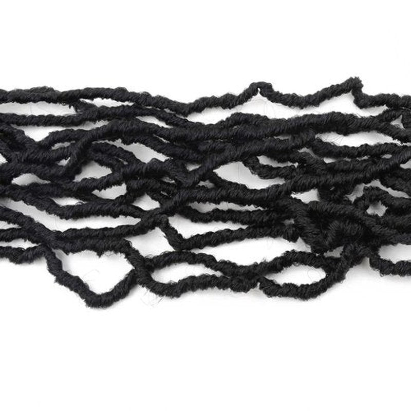 8 Packs Soft Locs 18 Inch Faux Locs Crochet Braids for Butterfly Locs Distressed Soft Locs Crochet Hair for Women (18 Inch(Pack of 8), 1B)