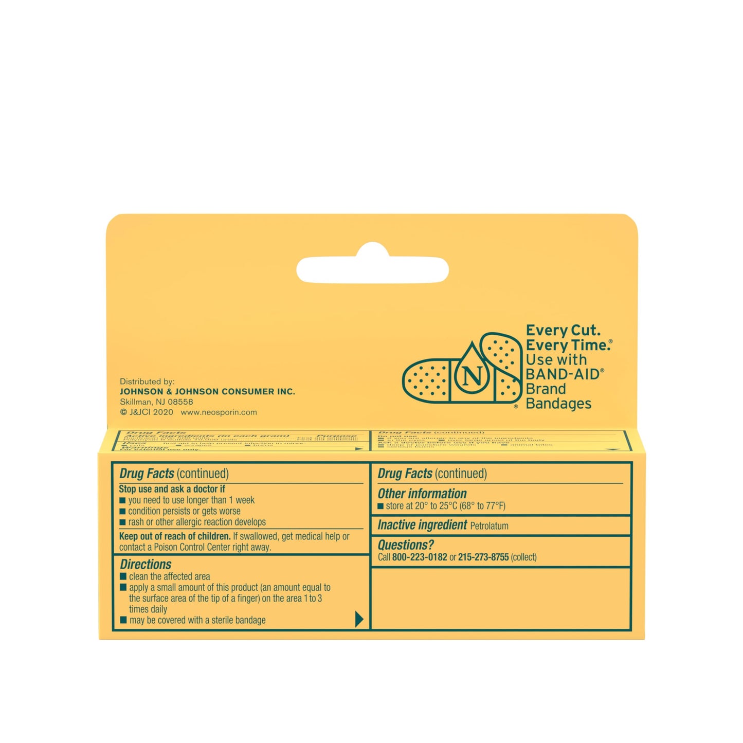 Neosporin Simply Formula 3-Ingredient First Aid Antibiotic Ointment and Wound Care Treatment with Bacitracin Zinc and Polymyxin B Sulfate, Preservative-, Paraben- and Neomycin-Free, 0.5 oz