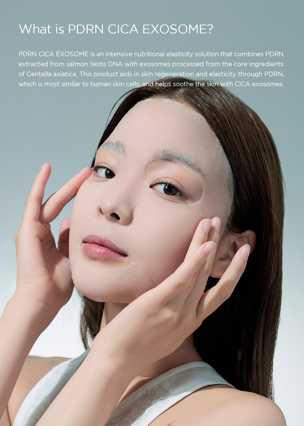 FINDIVE OFFICIAL PDRN CICA Exosome Care Mask, PDRN (Sodium DNA) 5,000ppm, Cica Exosome, Marin Collagen, Soothes, Regenerates Skin, Korean Skincare 1.05fl.oz* 8 Sheets