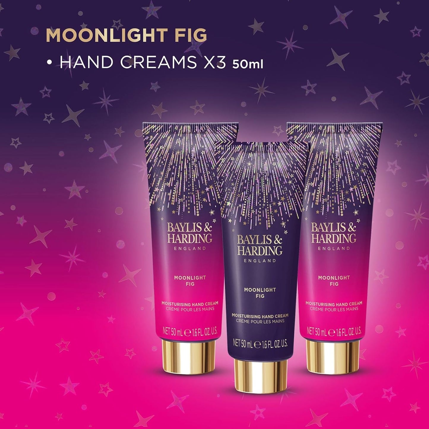 Baylis & Harding Gift Set for Women - Luxury Hand Care Pack | Moonlight Fig - 2 Pack