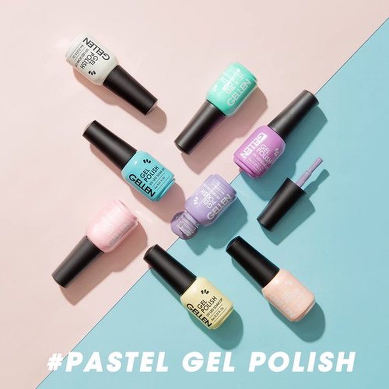 Gellen Gel Nail Polish, 16 Colors Gel Nail Polish Set, Summer Pastel Tones Gel Nail Polish Kit with Gel Top and Base Coat, Glitter U V Gel Nails Polish Kit for Gift