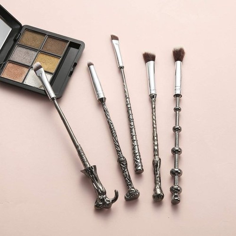 Gift Choice Wand Makeup Brushes Set 10 Pack Metal Extra Durable Soft Brushes Foundation Blending Blush Concealer Eyebrow Face Powder