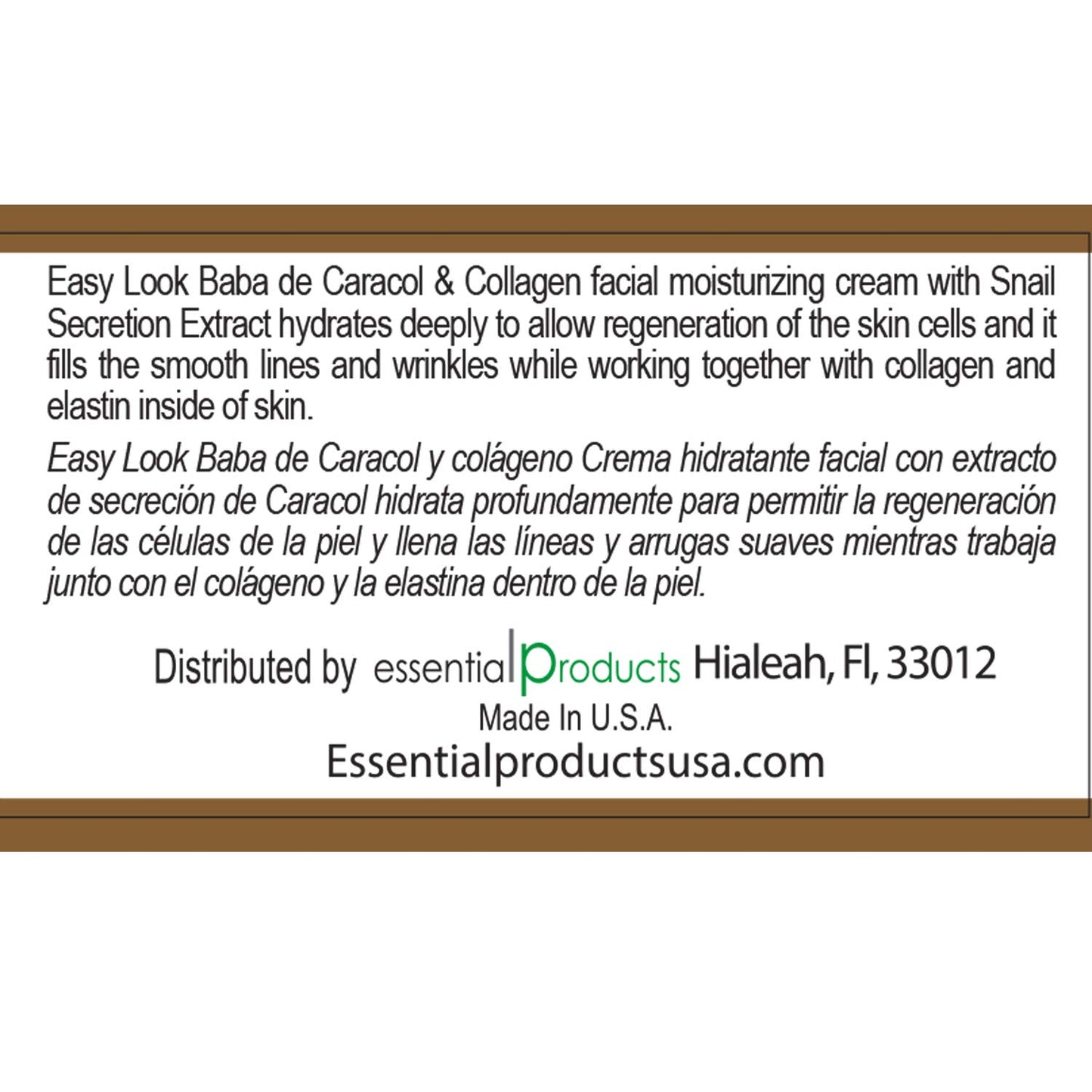 Baba de Caracol Snail Cream With Collagen Regenerating & Firming Cream Crema Regenerante & Reafirmante