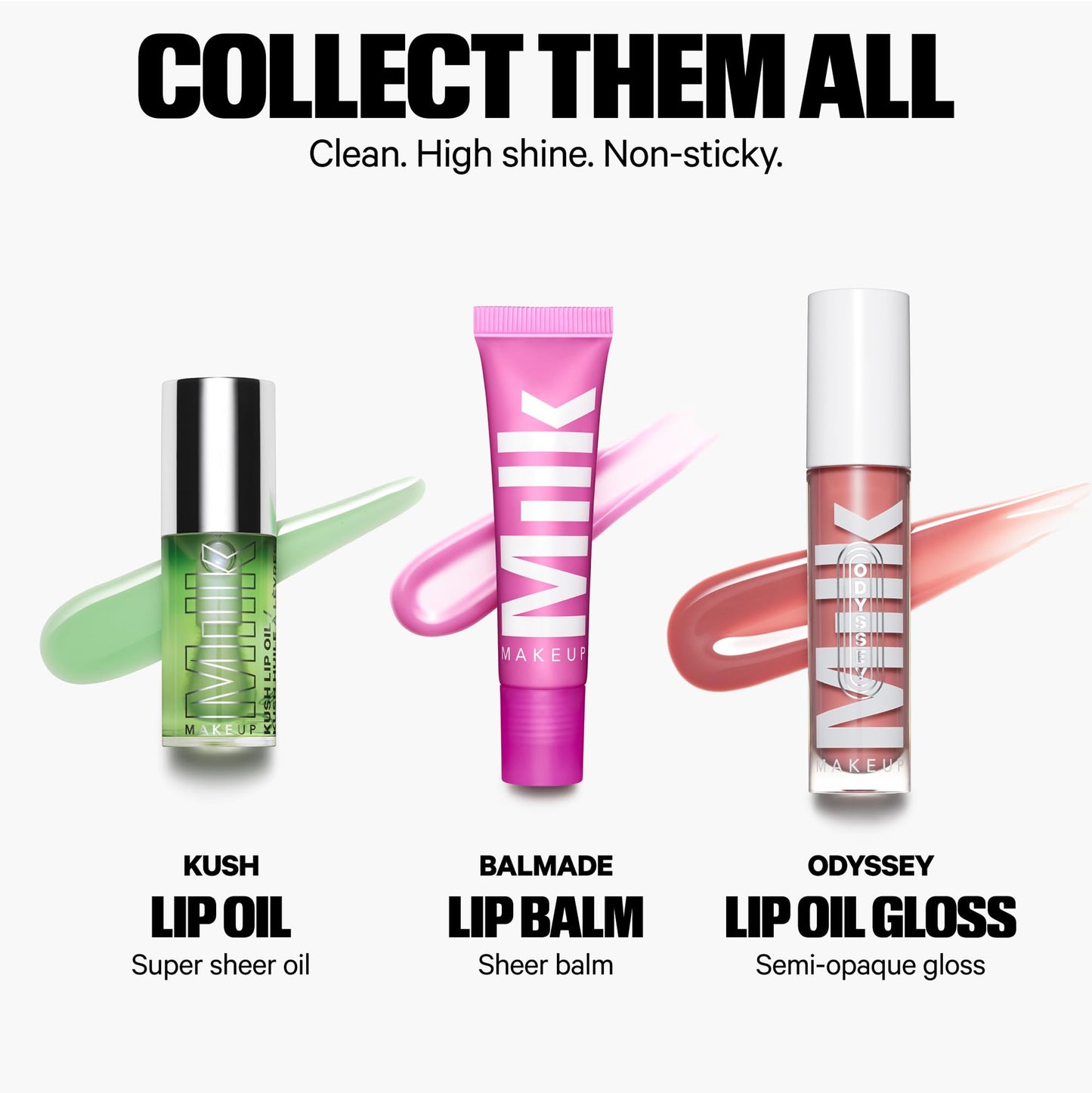 Milk Makeup Balmade Electrolyte Lip Balm – Hydrating, Sheer Gloss Nourishes + Replenishes Moisture – Clean, Vegan Formula with High-Shine Finish – Electron (Clear Shimmer, Citrus Lemon), 0.4oz