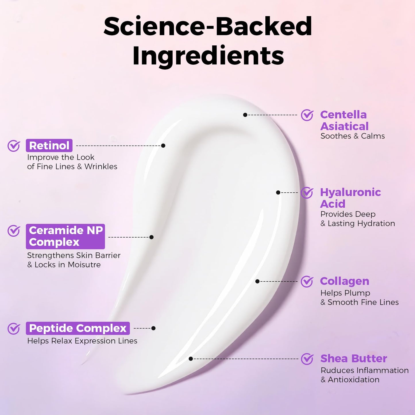 AveCera Peptide Retinol Collagen Neck Cream with Gua Sha Tool, Tightening Firming Anti-Aging Fine Line Day & Night Moisturizer for Women, Face, Jawline, Neck & Décolleté Women Men Skin Care, 1.7fl.oz