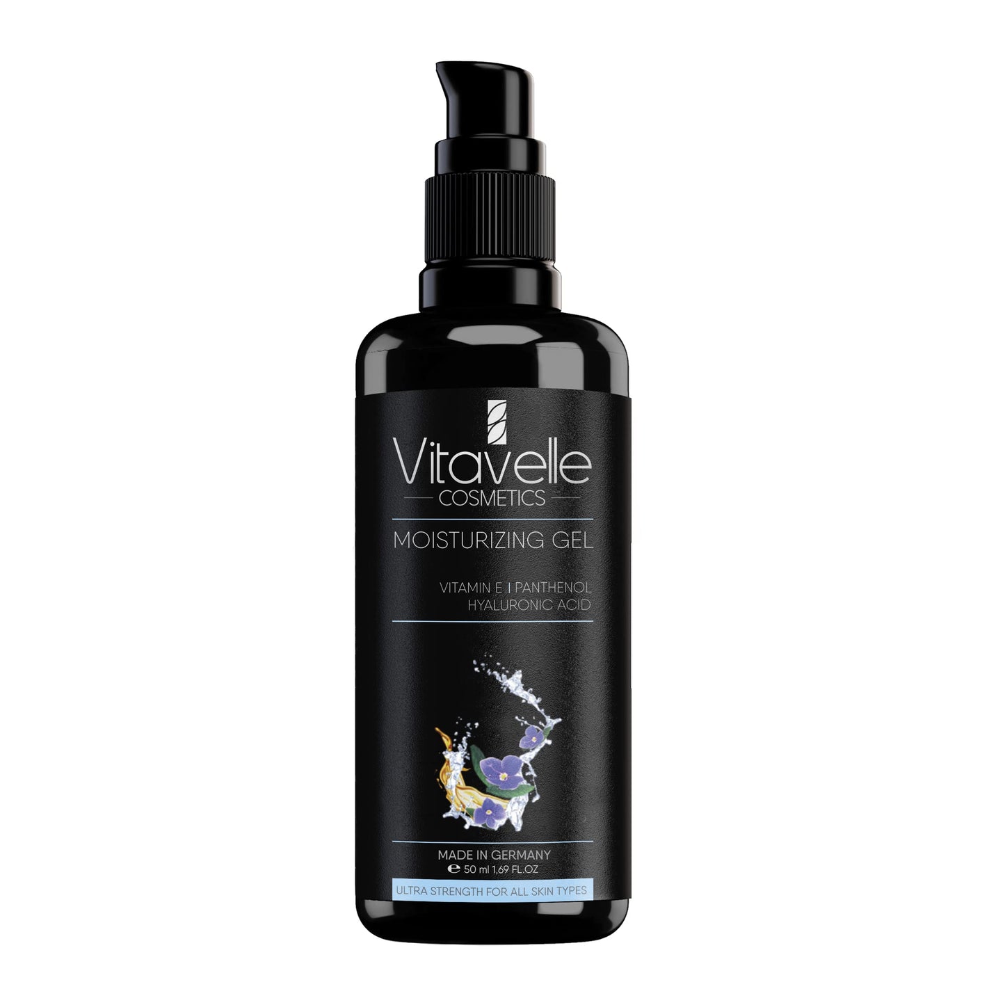 VITAVELLE Lightweight Face Moisturizer Gel – Hydrating Daily Facial Gel for All Skin Types (1.69 Fl Oz)