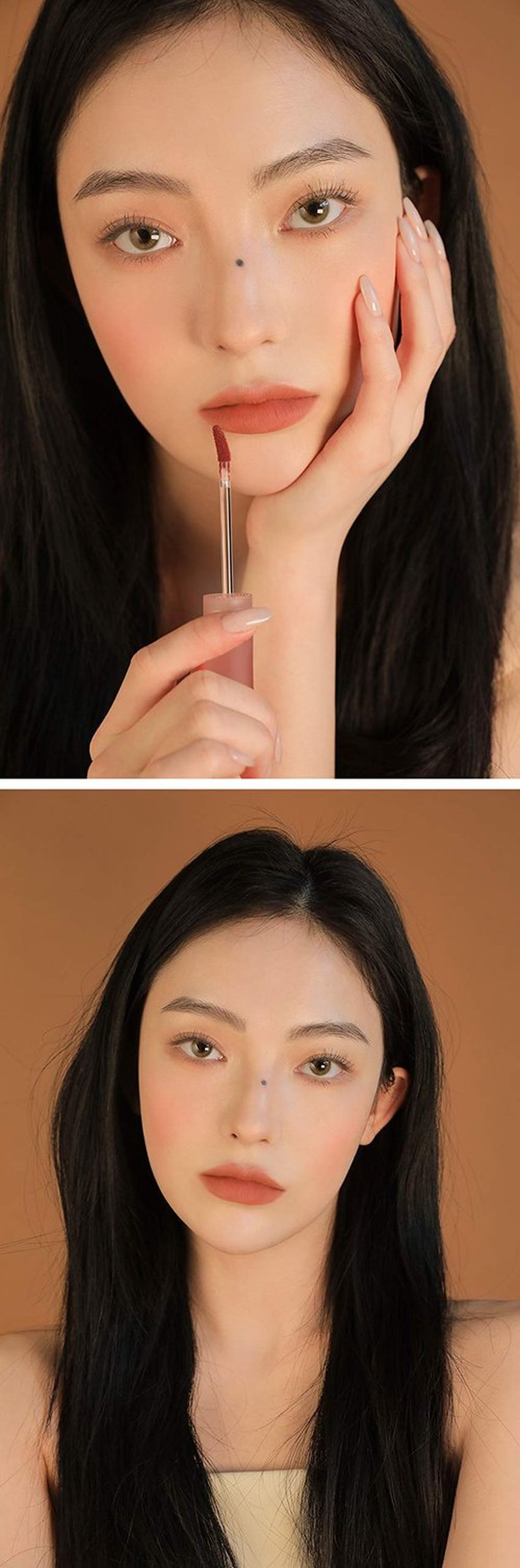 3CE BLUR WATER TINT(4.6g) soft lip with less smear with a blurry finish (#SPOT PLAYER) with sun cream(1ml*3ea)