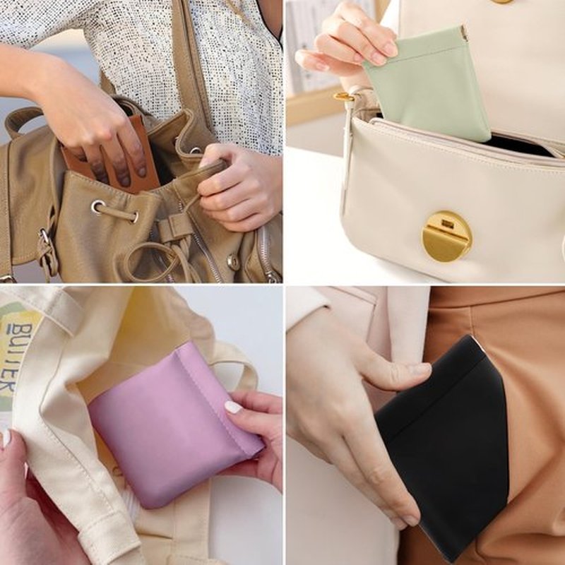 BUSOHA 6 PCS Small Makeup Bag for Purse, Mini Portable Cosmetic Bags for Women, Coin Purse Lipstick Cosmetic Accessories Organizer, Small Travel Kit Storage Pouch