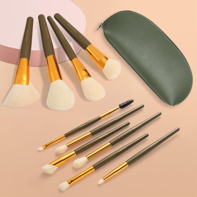Makeup Brushes 10pc, Makeup Brush Set Foundation Bronzer Contour Eyeshadow Blush Concealer Make Up Brushes