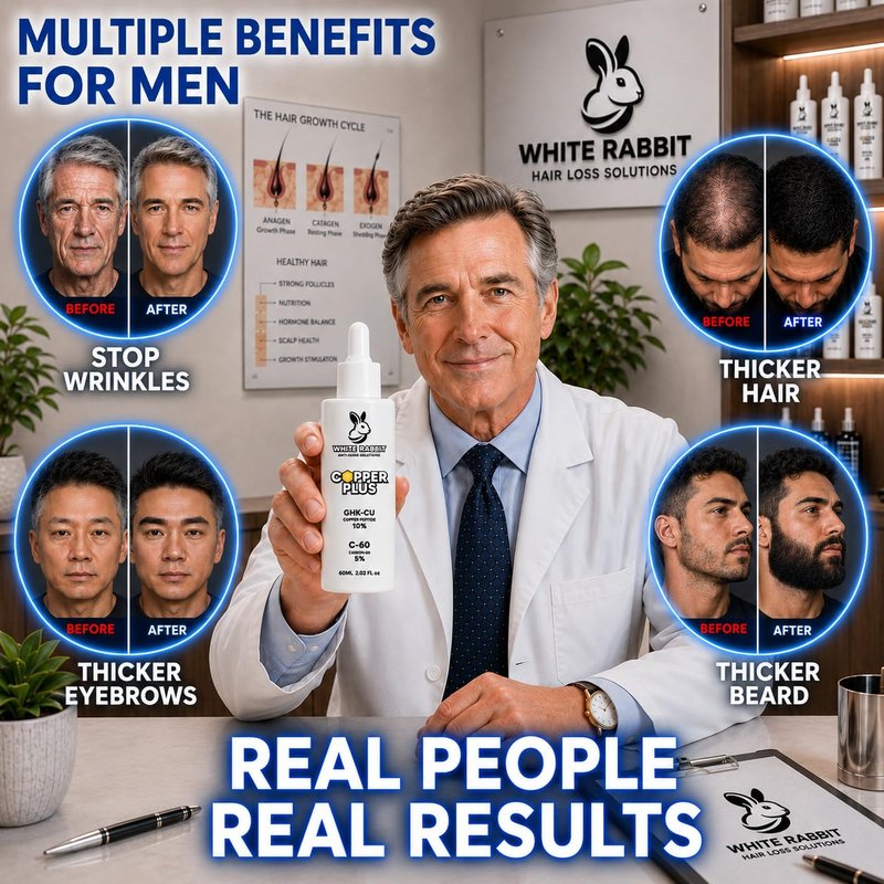 Copper Peptides Serum - GHK-CU 10% Extra Strength with Carbon-60 | Anti-Wrinkle & Hair Growth - XL Glass Bottle