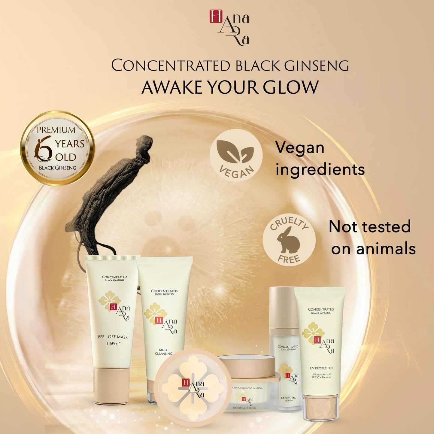 Hana Ara Concentrated Black Ginseng Multi Cleansing 100 ml