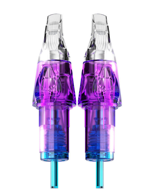 CNC Tattoo Cartridge Needles 20Pcs #10(25RM) Bugpin 0.3mm Round Magnum M-Taper Disposable Cartridges with Membrane EN04B-20-1025RM-M