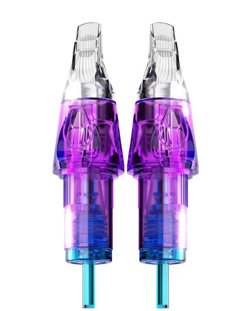 CNC Tattoo Cartridge Needles 20Pcs #10(15RM) Bugpin 0.3mm Round Magnum M-Taper Disposable Cartridges with Membrane EN04C-20-1015RM-M