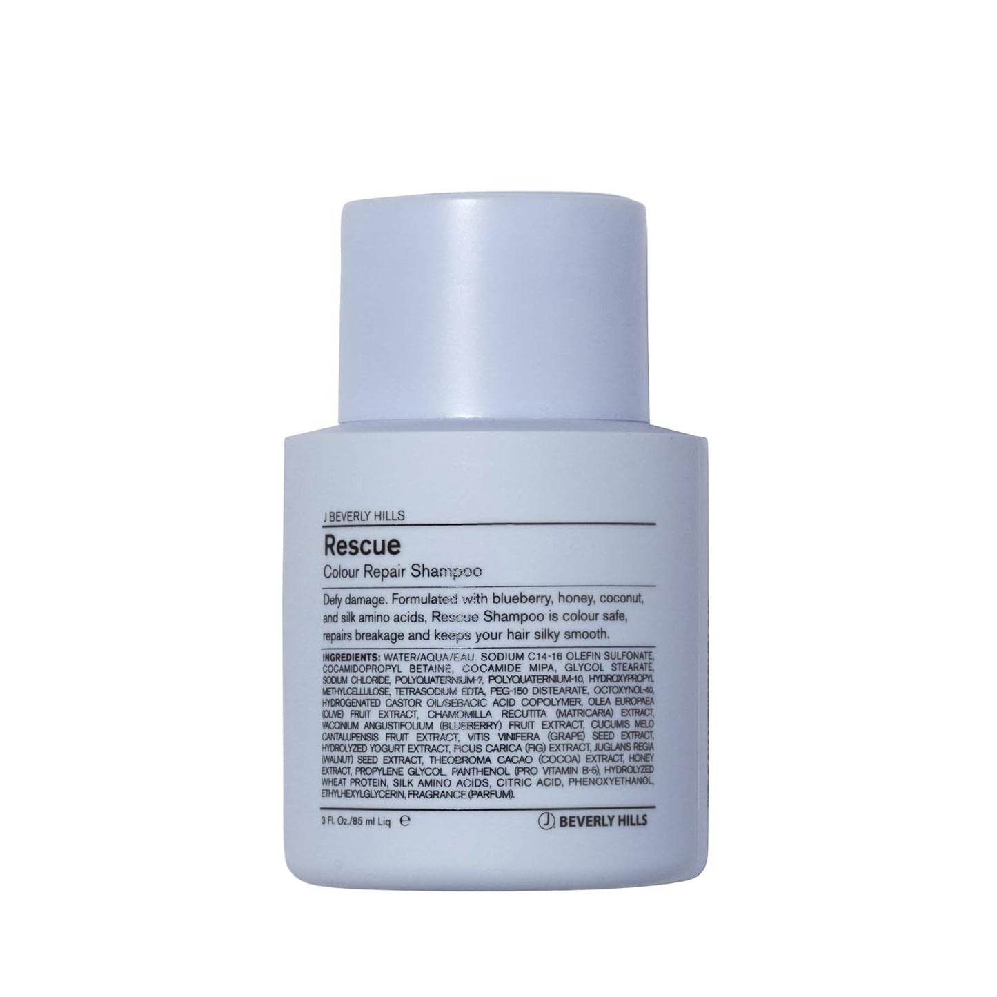 J Beverly Hills Blue Rescue Colour Repair Shampoo with Honey Extract for Hair Shine, (3 Oz, 12 Oz, 32 Oz)