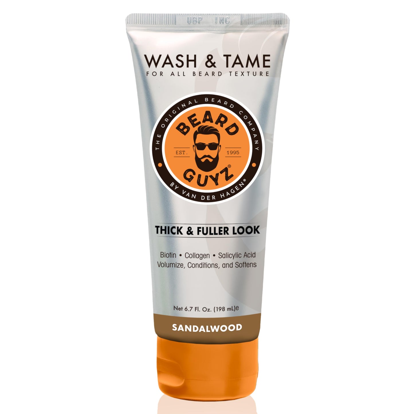 Beard Guyz Wash & Tame Thick & Fuller – Volumizing Beard Wash with Biotin, Collagen & Salicylic Acid, 6.7 oz