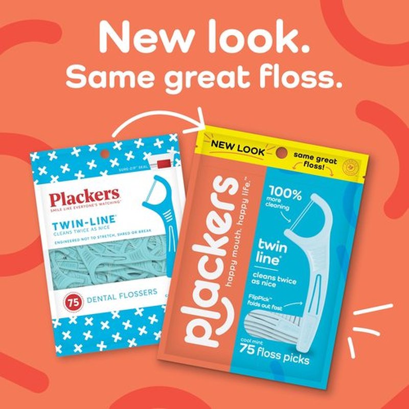 Plackers Kids Dual Gripz Floss Picks with Double Grip Handle, Wild Berry Flavor & Twin-Line Dental Flossers, Cool Mint Flavor, Dual Action Flossing System, Easy Storage