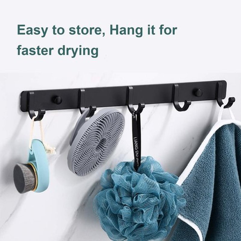 INNERNEED Food-Grade Silicone Body Scrubber Exfoliating & Massaging Shower Brush, More Hygienic Bathing Tool, for All Skin Types, Lathers Well, Longer Service Life (Black+Gray)