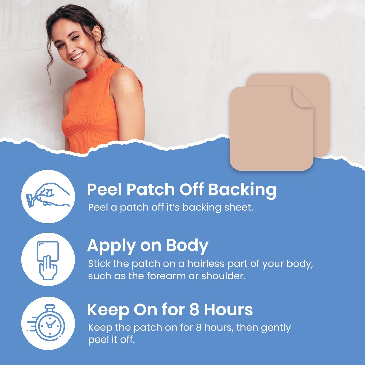 MONIER Melatonin Sleep Patches for Adults Extra Strength | Easy-to-Apply Sleep Patch with Valerian | Relax & Wake Up Refreshed | Long-Lasting Night Comfort for Men & Women | 60 Patches