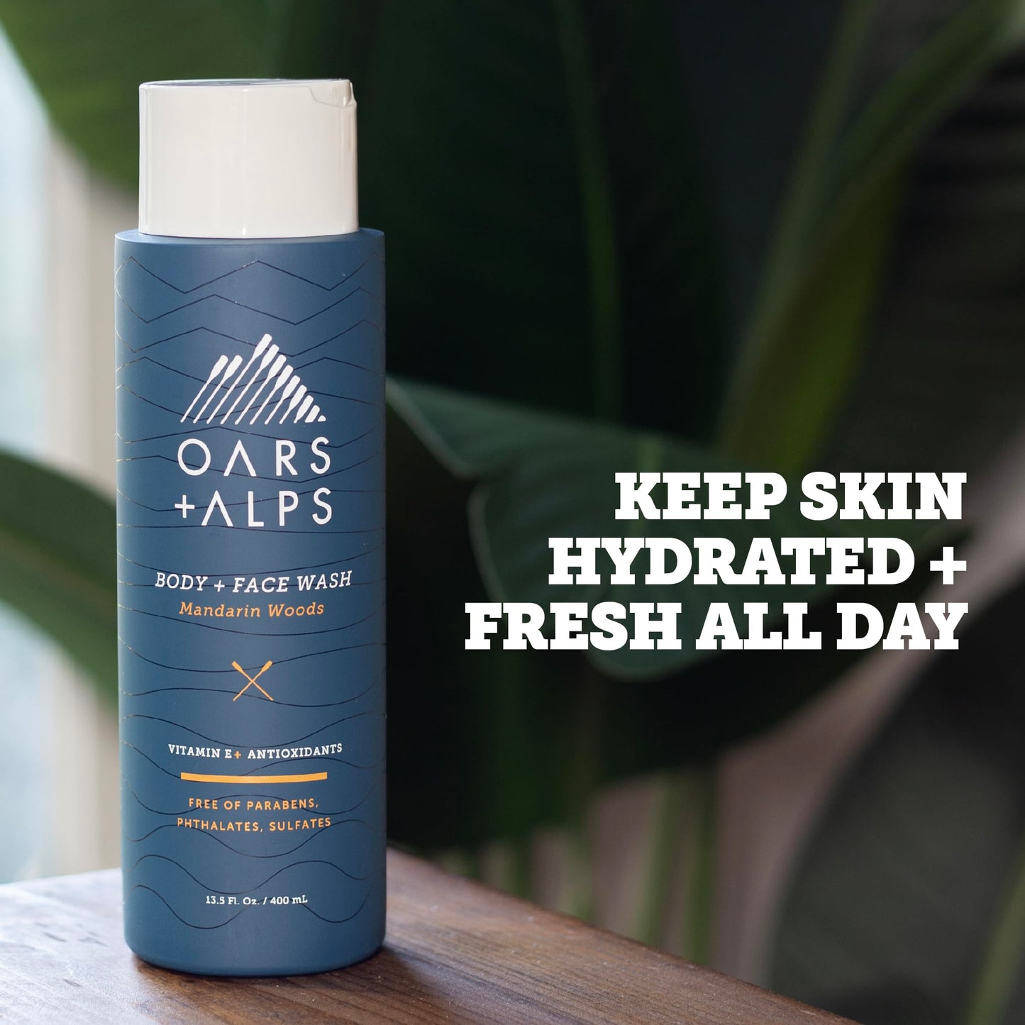 Oars + Alps Mens Body & Face Wash, Moisturizing Body Wash, 3pk, 13.5 Fl Oz