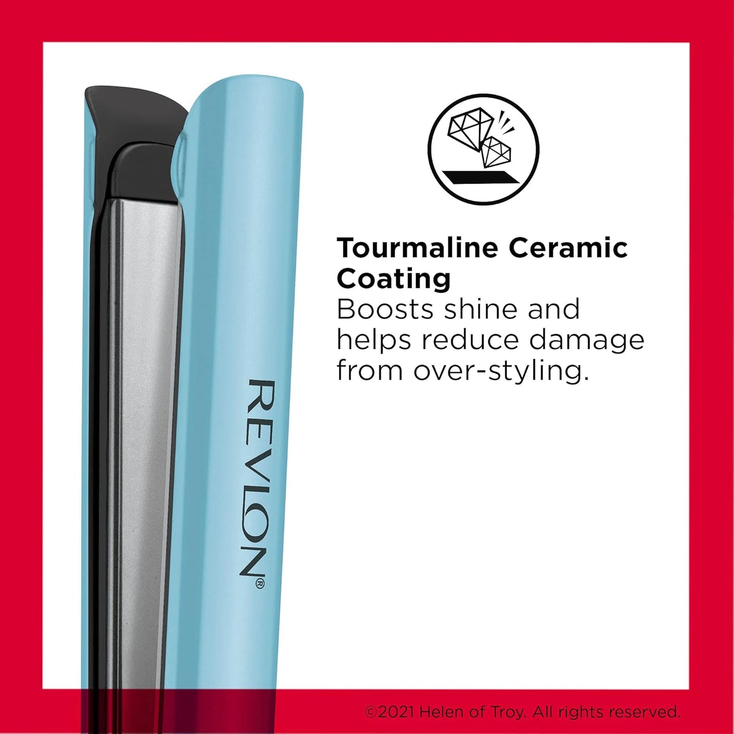 Revlon Lasting Brilliance Digital Hair Flat Iron | Fast, Smooth and Shiny Styling, (1 in)