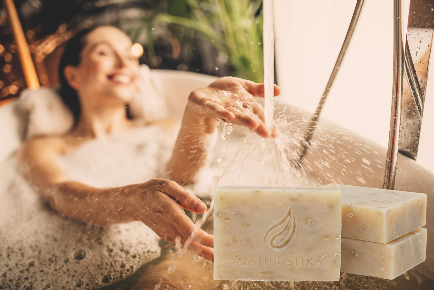 Lavender Oatmeal with Goat Milk Soap Bar (3 Pack), All Natural Handcrafted with Organic Oils. Face and Body Soap for Men, Women and Teens. SLS Free, NO Parabens, Handmade in USA.