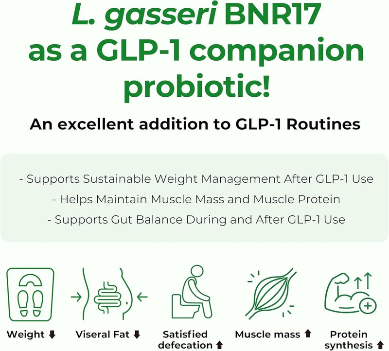 Lactobacillus Gasseri BNR17 Probiotic - 10 Billion CFU, 30 Capsules for Digestive Health