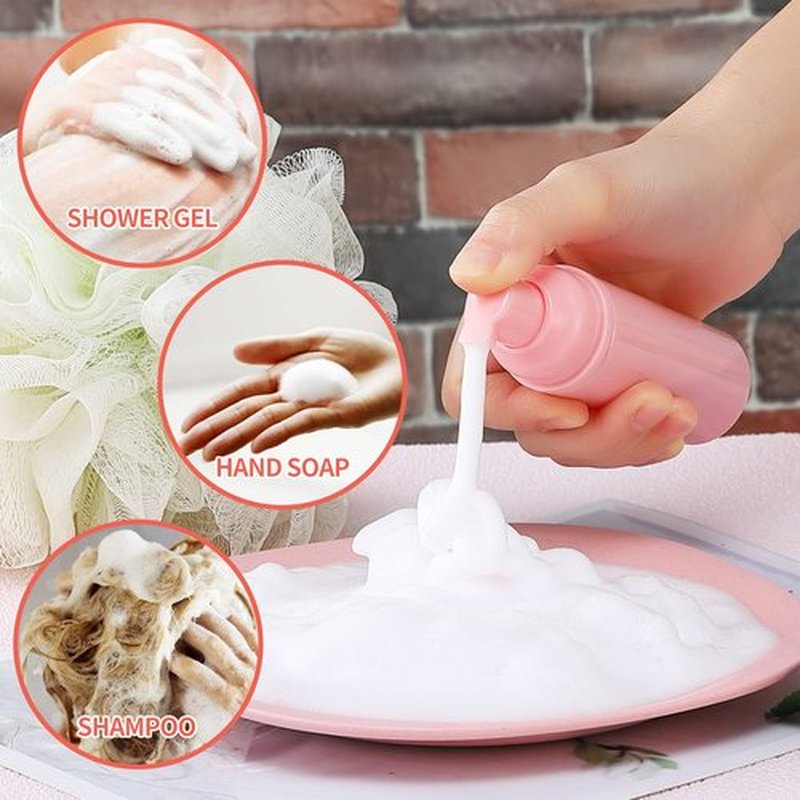 36 pcs 2oz Empty Foam Soap Dispensers Bottle Lash Cleanser Bottles Refillable Cleaning for Shampoo Lotion Hand Sanitizer Cosmetics Castile BPA-Free