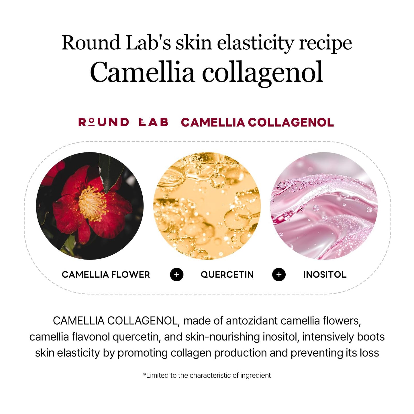 ROUND LAB Camellia Deep Collagen V Lifting Gel Mask 4ea | Double-chin Turkey Neck Instant Face Lifting Mask, Cooling and Depuffing Face Toning Belt, Firming Sagging Skin, Korean Skin Care, 10g/0.35oz