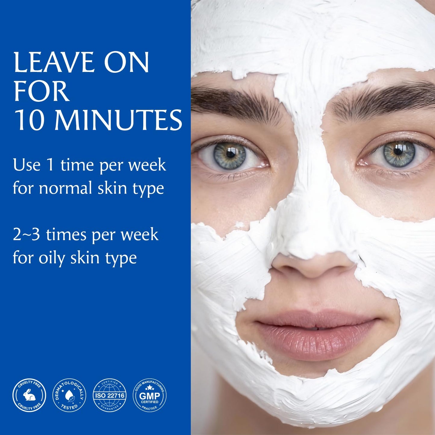 Dermendure Deep Pore Cleansing Clay Mask for Face, Mud Mask for Oily Skin, Blackhead Remove Mask - with Bentonite and Amazonian White Clay - Oil Control, Niacinamide Brightening, Pore Purifying, 100g