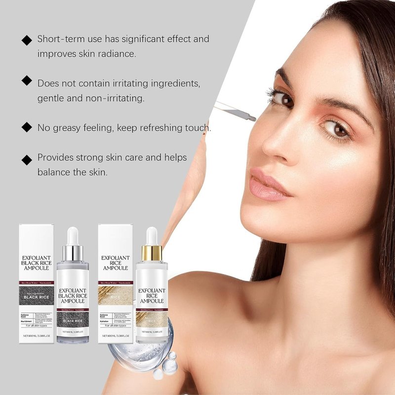 Rice Peeling Ampoule Set - Deep Hydration & Gentle Pore Cleansing | 2 Pcs for All Skin Types