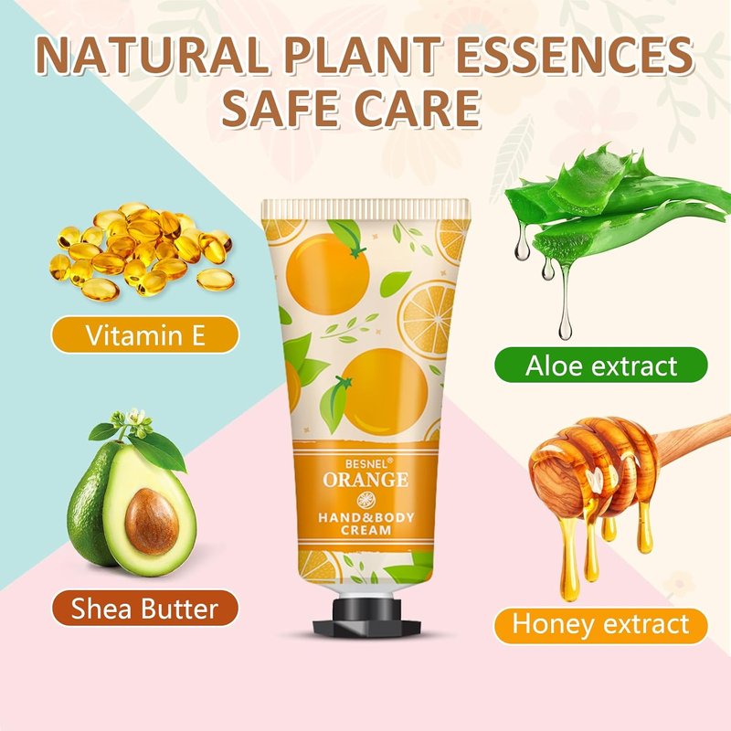 BESNEL Hand Cream Gift Set - 120 Pack Mini Lotion for Dry Cracked Hands | Perfect for Teachers, Graduations & Birthdays