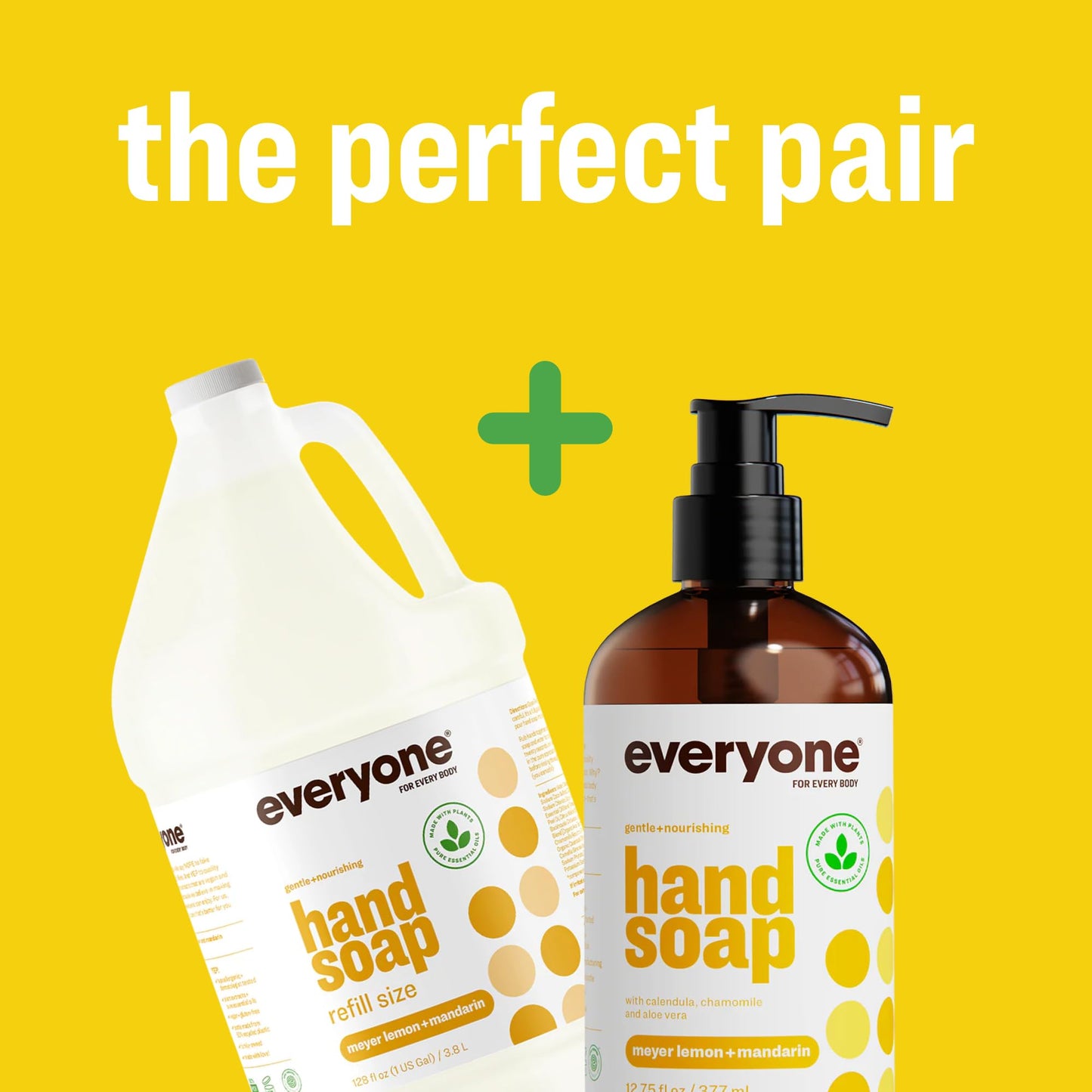 Everyone Hand Soap Refill, 32 Ounce (Pack of 6), Meyer Lemon and Mandarin, made with Essential Oils for kitchen and bathroom