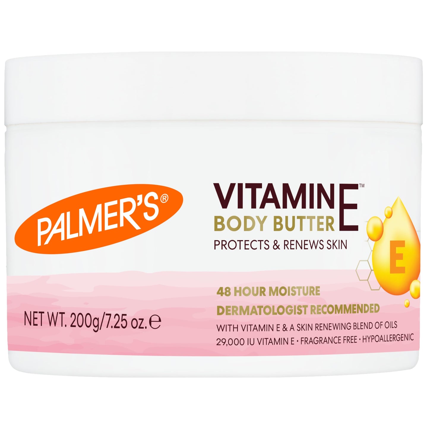 Palmer's Vitamin E Body Butter for Dry, Damaged Skin (7.25 Ounce)
