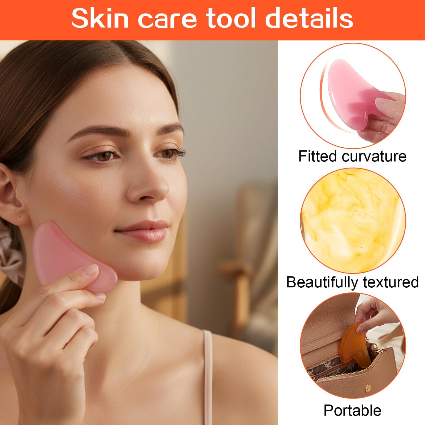 36 Pcs Gua Sha Facial Tool Set, Gua Sha Massage Tool Bulk with 9 Colors Heart Shaped Guasha Board for Face Body Skin Care, Relieve Muscle Tension & Reduce Puffiness