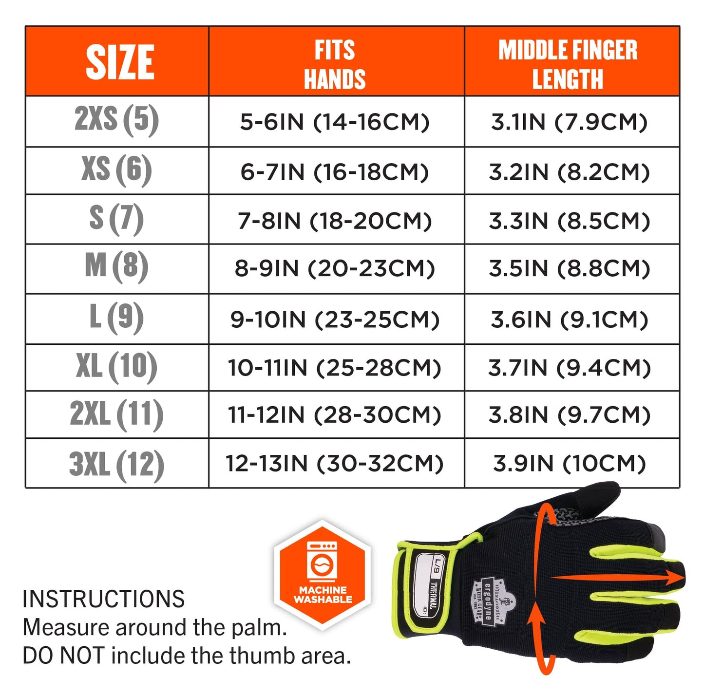 Ergodyne ProFlex 850 Insulated Freezer Gloves, Grip Palm, Touch Screen Capable, Cold Storage Work