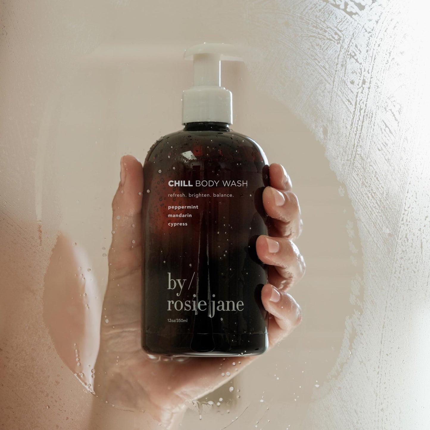By Rosie Jane Calm Body Wash - Creamy, Hydrating Body Wash Made with Lavender, Chamomile & Neroli - Supports Skin Elasticity & Builds Collagen - Vegan & Non-Toxic (350ml)
