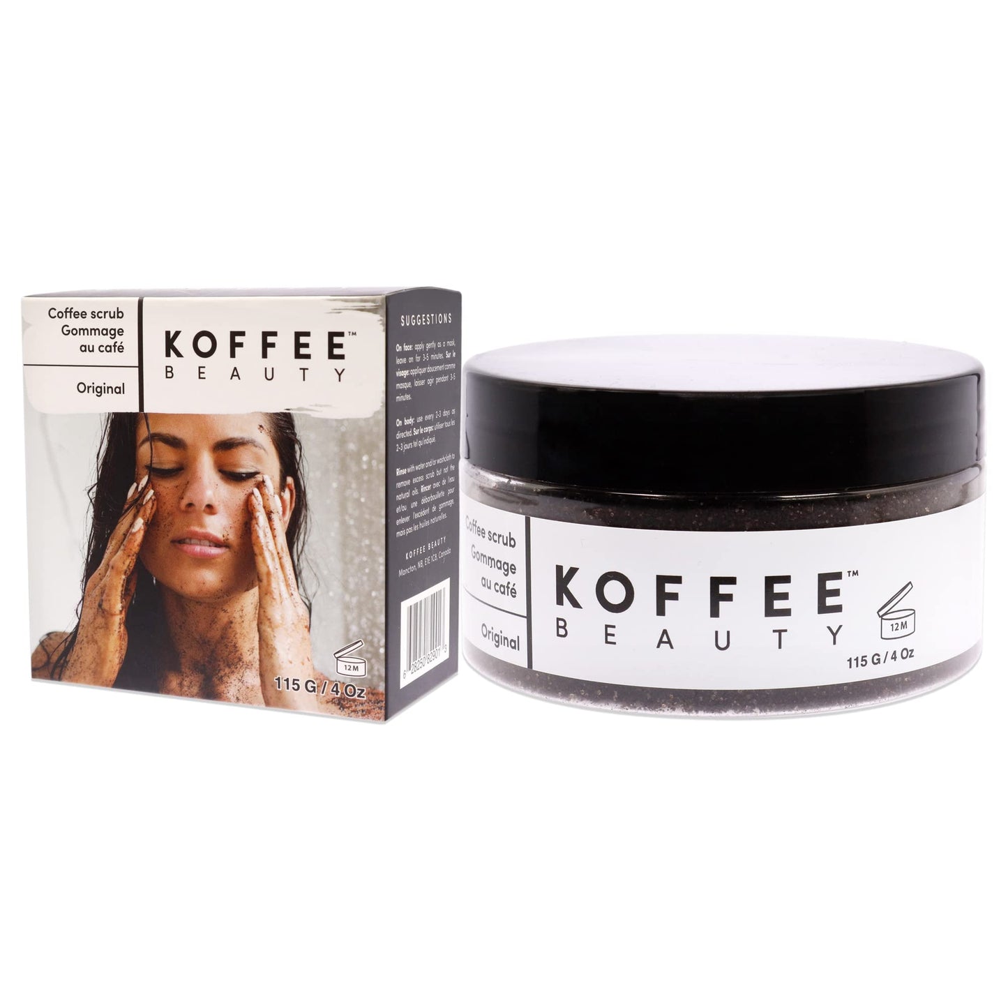 Koffee Beauty Original Coffee Scrub - Exfoliating Body And Face Scrub - Polish And Smooth Skin With Ease - Invigorate Senses With Original Fragrance Formula - For Naturally Radiant Skin - 4 Oz