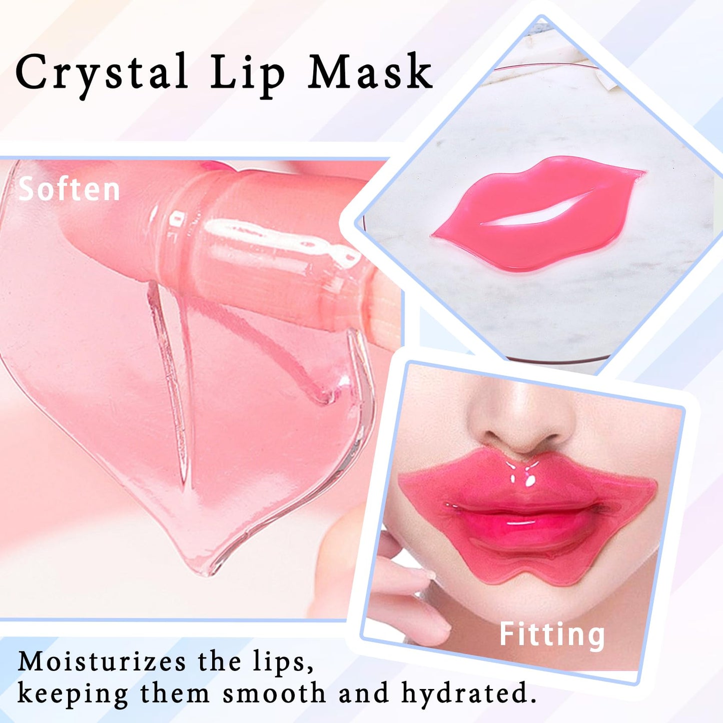 32PCS Lip Balm Lip Mask Set,Moisturizing Lip Balm Lip Care Products,Sleeping Lip Mask,Non-greasy Overnight Lip Moisturizer,Long Lasting Hydrating Lip Butter Lip Care Kit 06