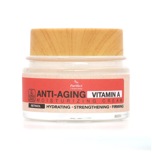Purifect Anti-Aging Vitamin A Moisturizing Cream for Women & Men - Moisturizer Face Cream with Retinol, Promotes Collagen Production, Strengthens and Hydrates Skin, Moisturizing Skincare - 1.7 fl oz