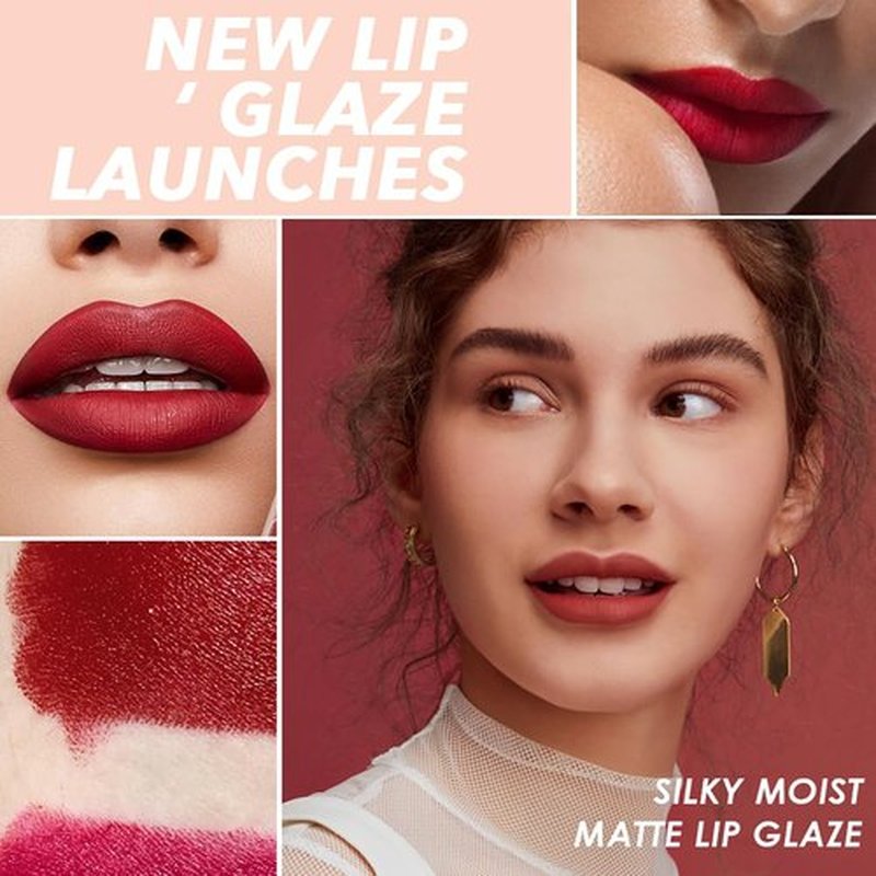 FYEBOO 4 Colors Mini Matte Lipstick Little Tube Lip Stain, Velvet Smooth Lip Stick, Long Lasting & Waterproof 24 Hours Non-Sticky Labiales Lipstick (Set A)