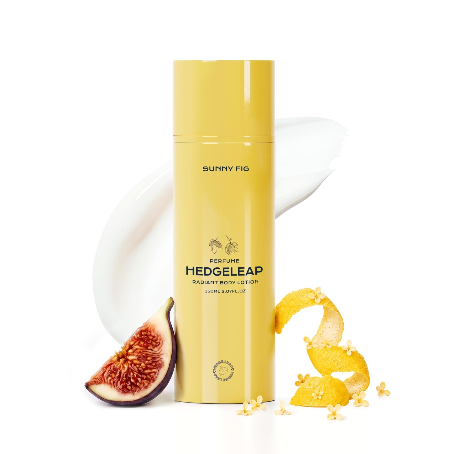 HedgeLeap Scented Body Lotion – Fragrance Moisturizer Cream Hydrating Formula Warm Fruity & Woody Perfume Scent | 2% Niacinamide & Hyaluronic Acid | Sunny Fig, 150 ml