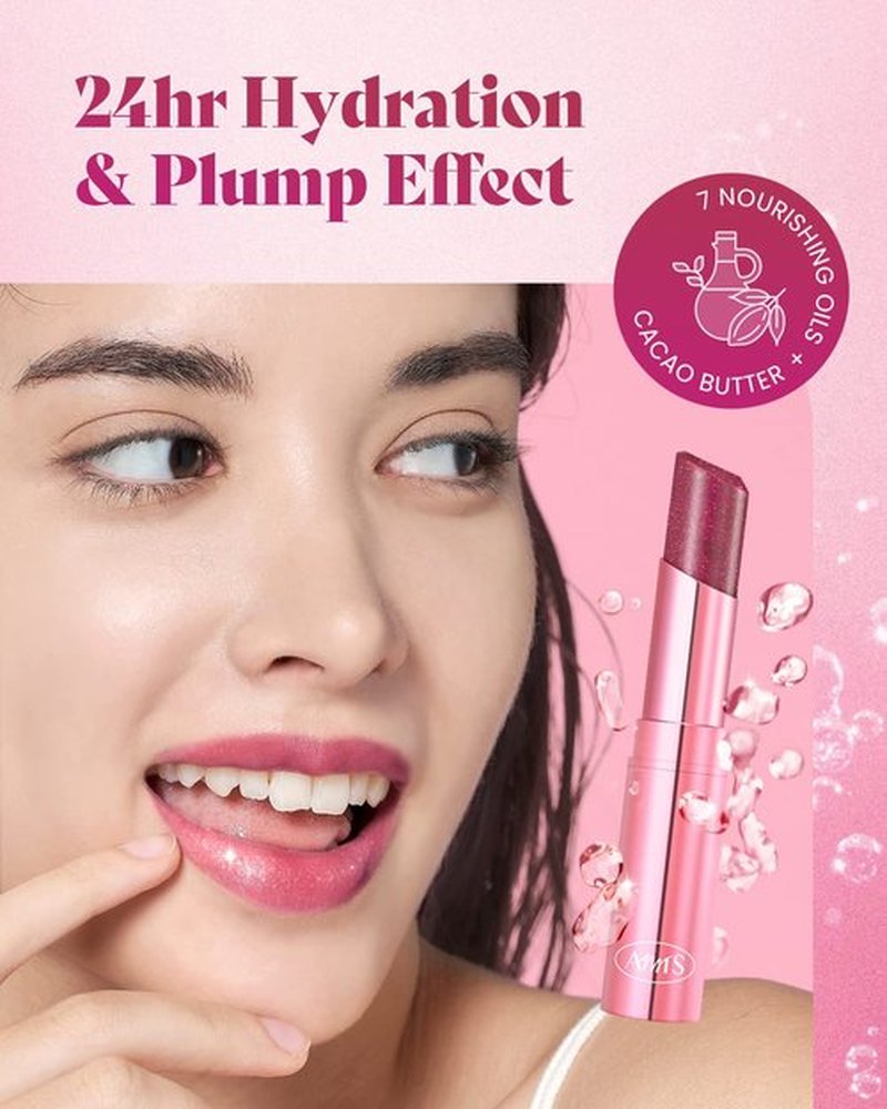 AMTS Tinted Lip Balm - Destiny | Hydrating Glitter Lipstick | Pearl Shimmering Daily Lip Makeup for dry, cracked, chapped lips | korean beauty Moisture Lip Tint