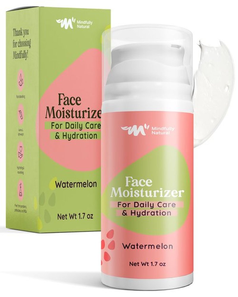 Kids Face Moisturizer - Moisturizing Face Lotion for Kids and Teens - Skincare for Kids with Organic Plant-Based Ingredients - Day/Night Face Cream for Dry or Sensitive Skin (Watermelon)