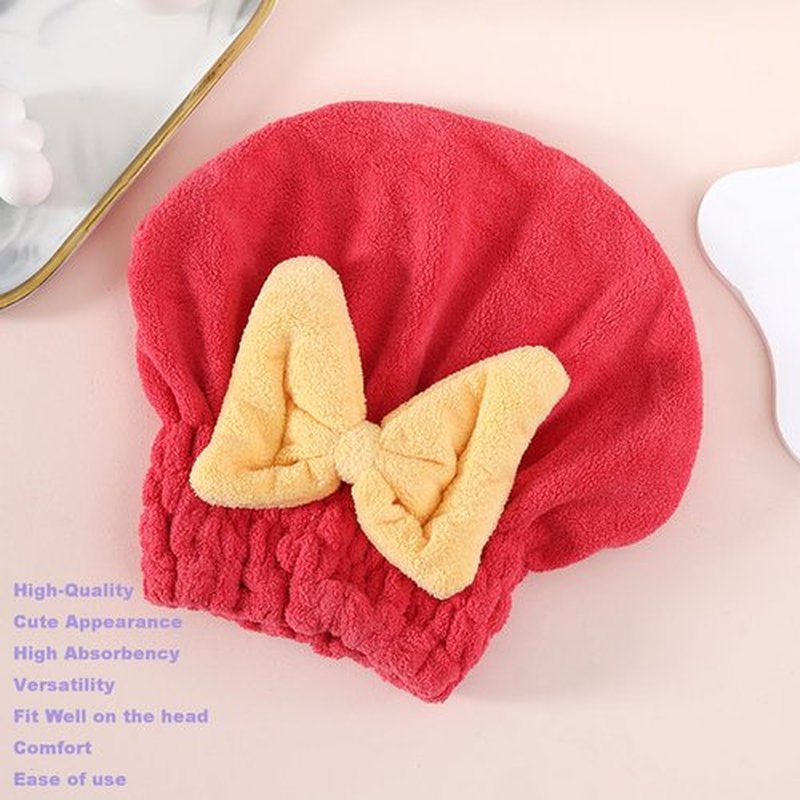 Beyonddraw New Super Absorbent Hair Towel Wrap for Wet Hair, Efficient Hair Towel Wrap for Women, Microfiber Towel for Hair Drying, Fit Comfort Ease of Use Fast Drying Hair Towel Caps (E)