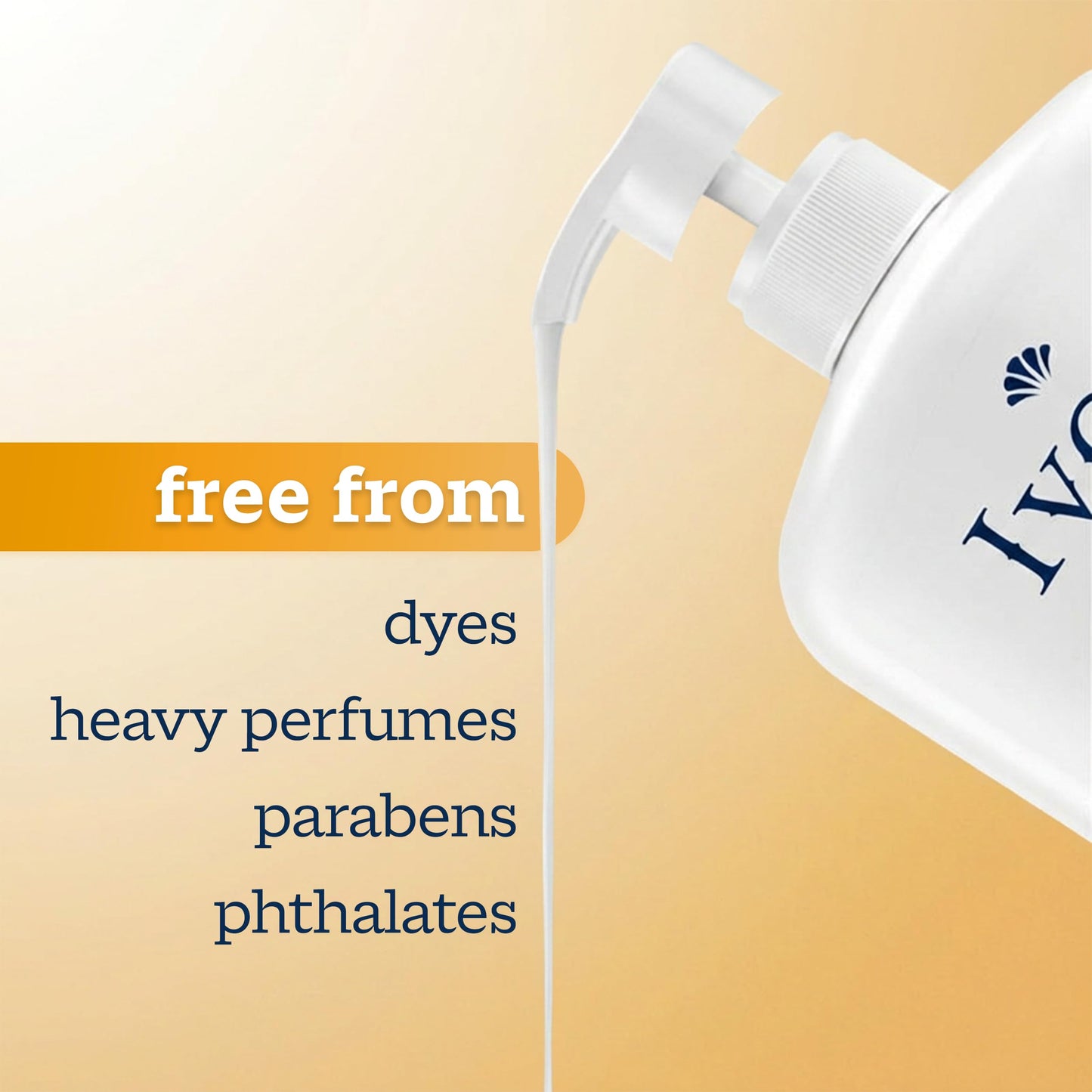 Ivory Body Wash, Designed for the Whole Family, Gentle Formula, Free of Dyes Heavy Perfumes Parabens Phthalates & Silicones, for Sensitive Skin, Designed for Skin's pH, Honey Scent, 35 oz