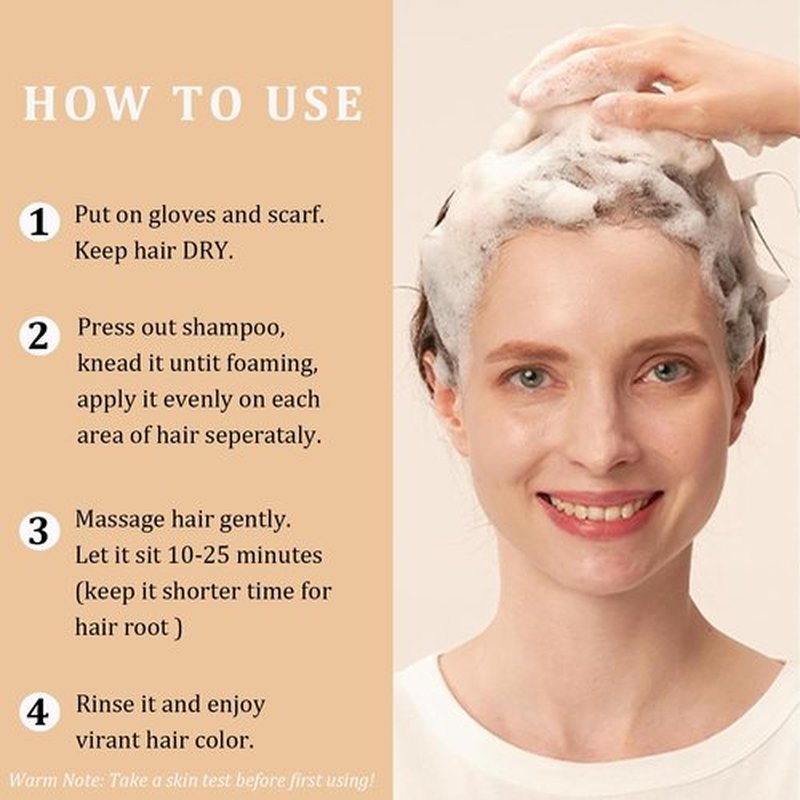 NCEPROHR Black Hair Dye Shampoo 3 in 1 for Gray Hair Coverage, Argan Oil Shampoo Para Pintar el Cabello, Black Shampoo Hair Dye for Women Men, Instant Hair Color Shampoo, Champu Para Canas 500ML