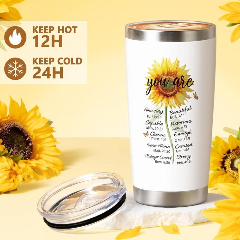Christian Gifts for Women - Inspirational Sunflower Faith-Based Gift | Perfect for Easter, Birthdays & Special Occasions