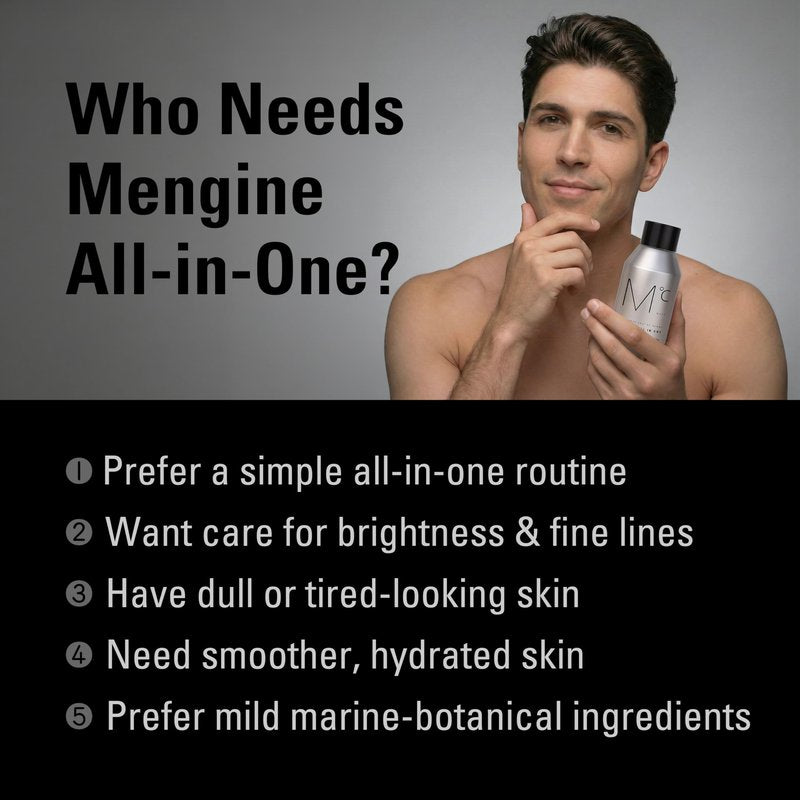 Mdoc Men's Face Moisturizer & Face Lotion, Korean 5-in-1 Skincare for Men, Lightweight Daily Hydration for Oily & Combination Skin, Non-Greasy, Alcohol-Free, 150ml