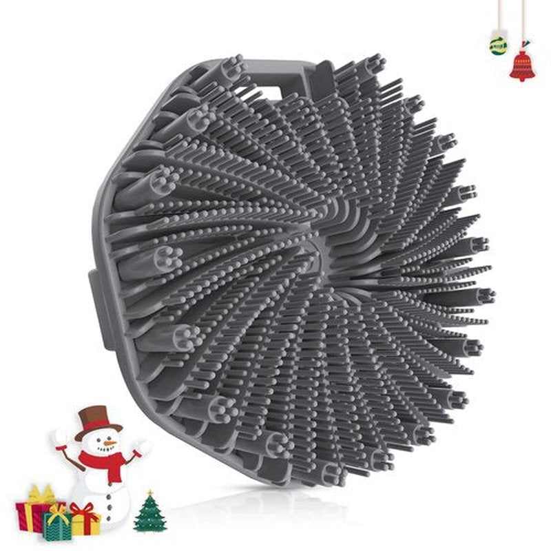 Silicone Body Scrubber, Exfoliating Body Wash Scrubbers Exfoliator, Shower Body Brush for Effective Showering Exfoliation and Gentle Massage (Gray)